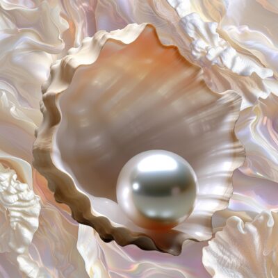 Muschel mit Perle