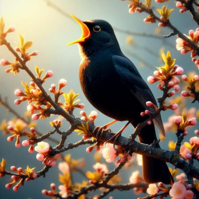 Singende Amsel